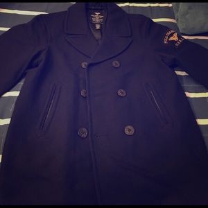 Navy Blue Ralph Lauren Polo Peacoat